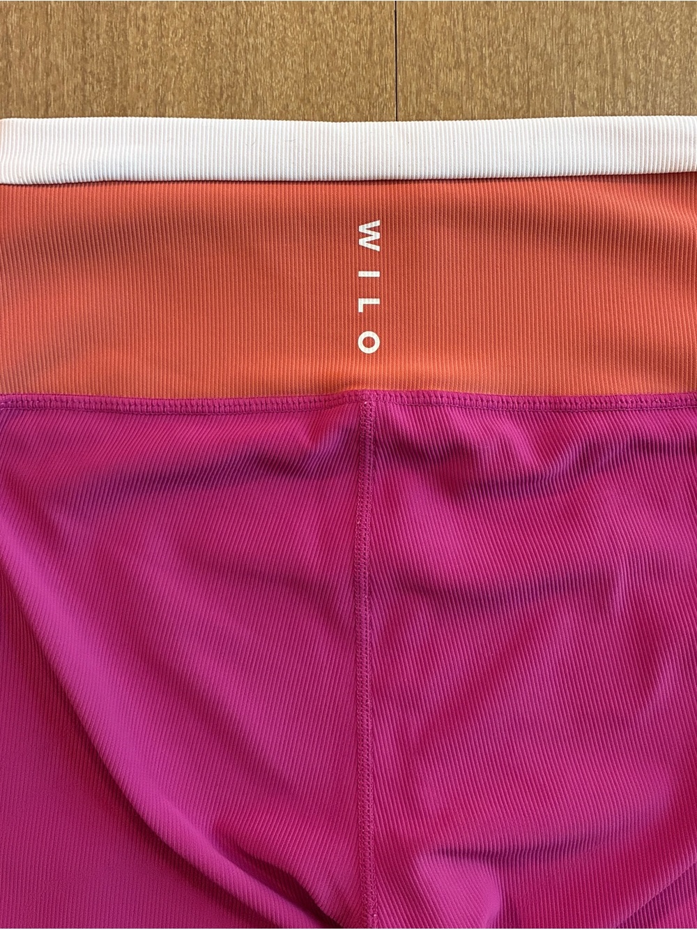 Wilo The Label Base Ribbed Colorblock High-Rise 7/8 Leggings